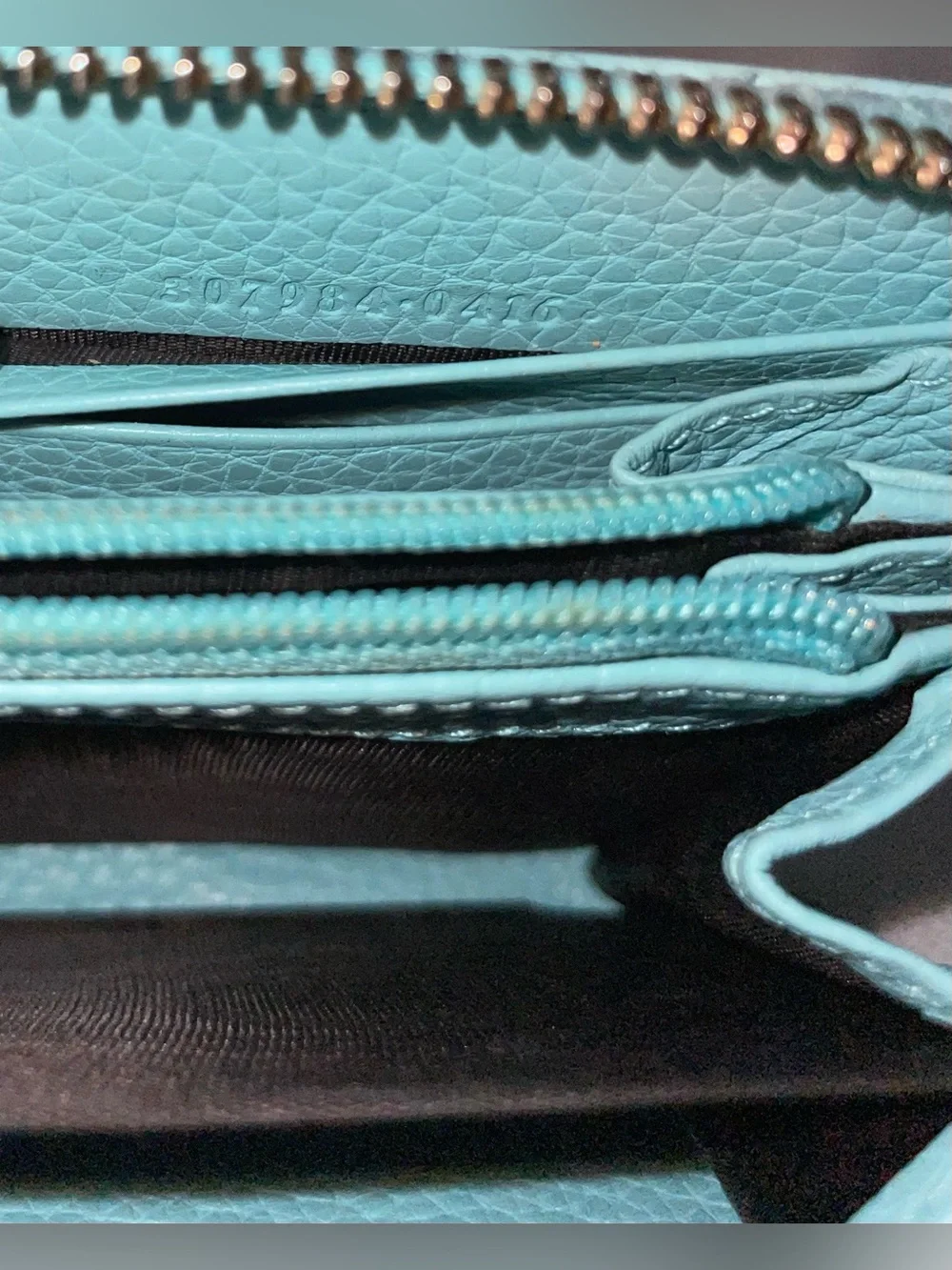 GUCCI BAMBOO TASSEL ZIP AROUND GREEN LEATHER CONTINENTAL LONG  WALLET - Picture 3 of 14